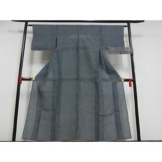 平和屋-こころ店■夏物　織物の名産　近江ちぢみ　反端付き　麻　逸品　AAAE3910Bph(着物)