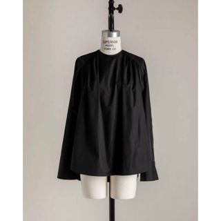 deres cotton drape blouse black(シャツ/ブラウス(長袖/七分))