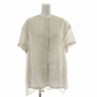 フォグリネンワーク(fog linen work)のフォグリネンワーク work シャツ ブラウス ハーフボタン 麻 グレー(シャツ/ブラウス(半袖/袖なし))