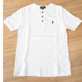 ポロラルフローレン(POLO RALPH LAUREN)のラルフローレン KIDS ヘンリーネック ポロシャツ 150 白 Tシャツ(Tシャツ/カットソー)