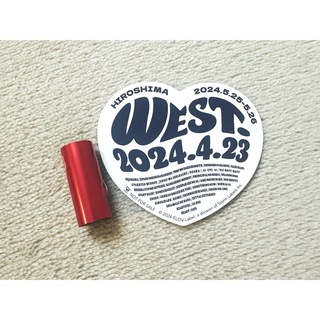 ジャニーズWEST - WEST. AWARD 会場限定ステッカー 広島 銀テープ付き