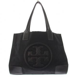 トリーバーチ(Tory Burch)のトリーバーチ トートバッグ ハンドバッグ ナイロン レザー ロゴ 黒 ブラック(トートバッグ)