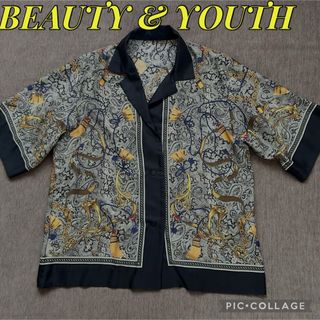 BEAUTY&YOUTH UNITED ARROWS - BEAUTY&YOUTH スカーフプリントシャツ