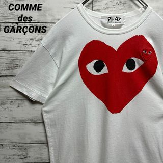 コムデギャルソン(COMME des GARCONS)のa230【人気モデル】コムデギャルソン　刺繍ハートロゴ　レア　半袖Tシャツ(Tシャツ/カットソー(半袖/袖なし))