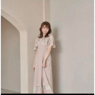 ロゼミューズ piping lace switching dress(ロングワンピース/マキシワンピース)