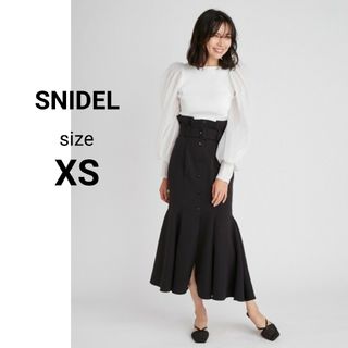 スナイデル(SNIDEL)の新品　スナイデル　フロントボタンマーメイドスカート　美シルエット　小さいサイズ(ロングスカート)