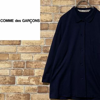 コムデギャルソン(COMME des GARCONS)のコムデギャルソン　テーラードジャケット　長袖シャツ　ネイビー　上質　古着女子(テーラードジャケット)