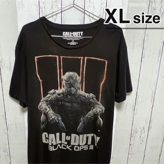 CALL OF DUTY　Tシャツ　XL　ダークグレー　ゲーム　ロゴ　USA古着(Tシャツ/カットソー(半袖/袖なし))