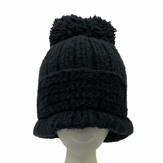 Vivienne Westwood - ヴィヴィアンウエストウッド ツバ付き ウール ニット帽 帽子 黒 ブラック 