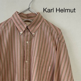 Karl Helmut - 古着 90s Karl Helmut 長袖BDシャツ ストライプ
