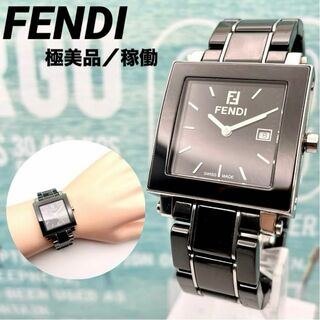 FENDI - フェンディ■メンズ ユニセックス 腕時計 クアドロ セラミック スクエア 綺麗