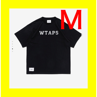 ダブルタップス(W)taps)のwtaps 24ss academy ss college ブラック　M(Tシャツ/カットソー(半袖/袖なし))