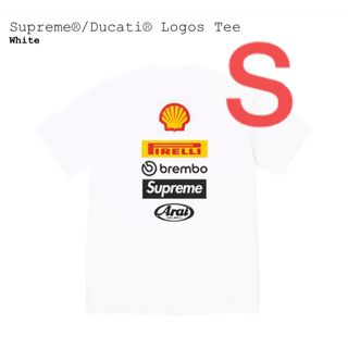 シュプリーム(Supreme)のSupreme/Ducati Logos Tee  シュプリーム Tシャツ  白(Tシャツ/カットソー(半袖/袖なし))