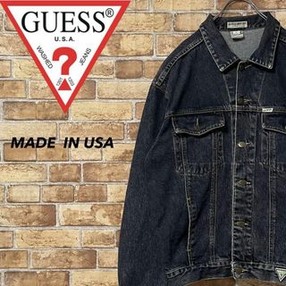 ゲス(GUESS)のGUESS　ゲス　USA製　ヴィンテージ　90s デニムジャケット　Gジャン　L(Gジャン/デニムジャケット)