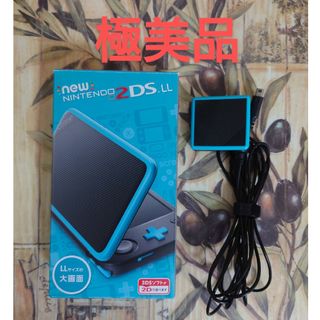 ニンテンドー3DS(ニンテンドー3DS)のNewニンテンドー2DS LL ブラック×ターコイズ極美品(携帯用ゲーム機本体)