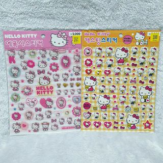 DAISO - 韓国　ダイソー限定　ハローキティ　キティちゃん　シール　２枚セット