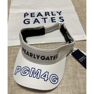 パーリーゲイツ(PEARLY GATES)のパーリーゲイツ☆新品バイザー☆ツイル×メッシュ (キャップ)