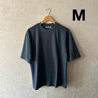 ユニクロ(UNIQLO)のユニクロU メンズ エアリズムコットンオーバーサイズTシャツ(5分袖) Mサイズ(Tシャツ/カットソー(半袖/袖なし))
