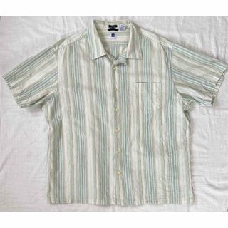 90s OLD GAP オールドギャップ リネン オープンカラー 開襟 シャツ