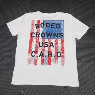 ロデオクラウンズ(RODEO CROWNS)のRCWB ロデオクラウンズ バックロゴプリント 半袖Vネック(Tシャツ(半袖/袖なし))