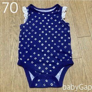 ベビーギャップ(babyGAP)のbabyGap ロンパース 70 女の子 インナー 肌着 ベビー服 夏服(ロンパース)