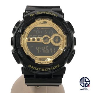 カシオ(CASIO)のCASIO G-SHOCK カシオ Gショック 黒 ブラック ゴールド GD-100GB デジタル メンズ 腕時計 時計 クオーツ 電池式(腕時計(デジタル))