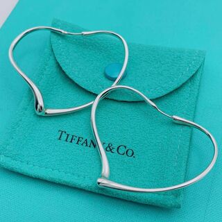 ティファニー(Tiffany & Co.)のTiffany & Co. フープピアス　ハート　シルバー(ピアス)