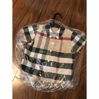 BURBERRY - 新品　バーバリー　シャツ　90  襟付きシャツ　半袖シャツ