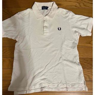 フレッドペリー(FRED PERRY)の美品！フレッドペリー　ポロシャツ　ヴィンテージ　1990年　サイズM  白(ポロシャツ)