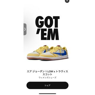 ナイキ(NIKE)のTravis Scott × Nike Air Jordan 1 Retro28(スニーカー)