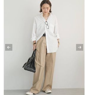 タグ付き TUCK CHINO ワイドパンツ