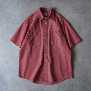 90s~00s L.L.Bean 半袖シャツ ワークシャツ カナダ製