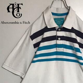 【ビッグサイズ】アバクロンビー&フィッチ　ボーダーポロシャツ　K992(ポロシャツ)