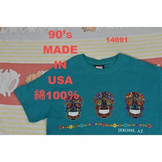 90’ｓ Tシャツ t14691 USA製 綿100％ ビンテージ 00 80(Tシャツ/カットソー(半袖/袖なし))