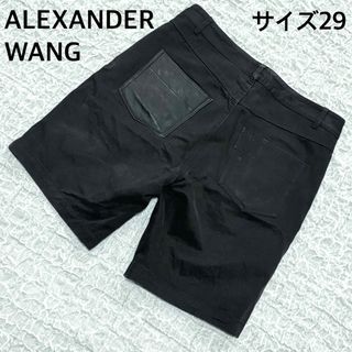 アレキサンダーワン(Alexander Wang)のALEXANDER WANG アレキサンダーワン　ハーフパンツサイズ29ブラック(ショートパンツ)