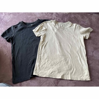 ユニクロ(UNIQLO)のUNIQLOU  クルーネックT NATURAL DARKGRAY 2着(Tシャツ/カットソー(半袖/袖なし))