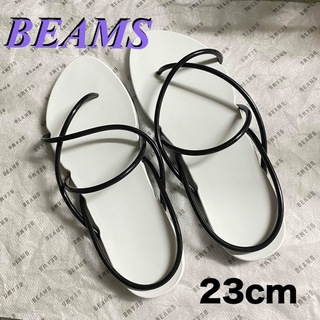 BEAMS - BEAMS ストリングフラットサンダル 未使用品