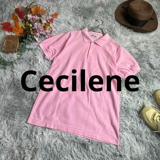 Cecilene ハーフボタンポロシャツ　メンズ　Sサイズ　セミフォーマル　美品(ポロシャツ)