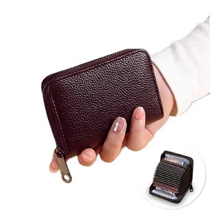 【残りわずか】財布 ミニ カードケース じゃばら 定期 大容量 茶色 パスケース(財布)