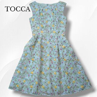 トッカ(TOCCA)の【送料無料】TOCCA　ワンピース　FLOWER FRIENDS ドレス　S(ひざ丈ワンピース)