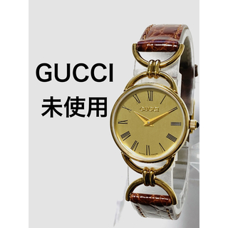 グッチ(Gucci)の【箱付き】 GUCCI グッチ　ゴールド　ビンテージ　電池新品　レディース腕時計(腕時計)