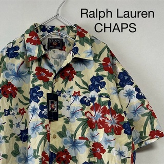 ラルフローレン(Ralph Lauren)の新品 Ralph Lauren CHAPS 総柄 半袖 開襟シャツ アロハシャツ(シャツ)