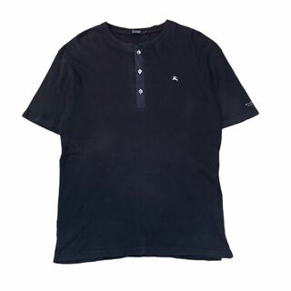 BURBERRY BLACK LABEL - バーバリー ブラックレーベル ワッフル素材 ヘンリーネック Tシャツ