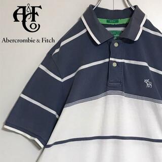 【夏色カラー】アバクロンビー&フィッチ　ボーダーポロシャツ　ビッグサイズK995(ポロシャツ)