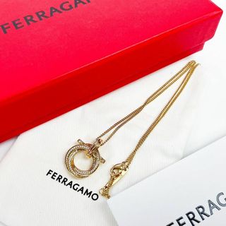 Salvatore Ferragamo - 極美品✨現行完売✨サルヴァトーレフェラガモ　ガンチーニネックレス　クリスタル