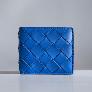 ボッテガヴェネタ(Bottega Veneta)の極美品 ボッテガヴェネタ イントレチャート コインケース付き 二つ折り財布(財布)