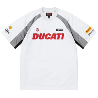 シュプリーム(Supreme)のSupreme x Ducati Soccer Jersey "White"(Tシャツ/カットソー(半袖/袖なし))