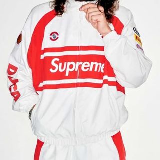 シュプリーム(Supreme)のSupreme x Ducati Track Jacket Light Grey(ナイロンジャケット)