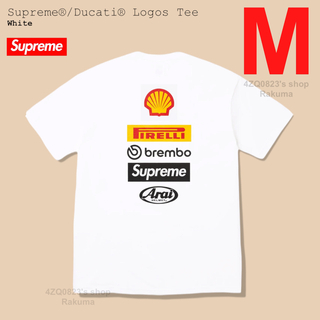 シュプリーム(Supreme)のSupreme Ducati Logos Tee シュプリーム Tシャツ M(Tシャツ/カットソー(半袖/袖なし))