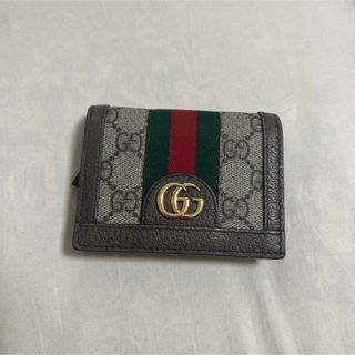 グッチ(Gucci)の［美品］GUCCIグッチオフィディアGGコンパクト二つ折り財布(財布)